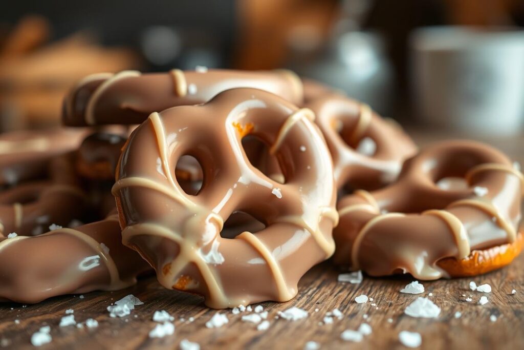 milk chocolate covered pretzels