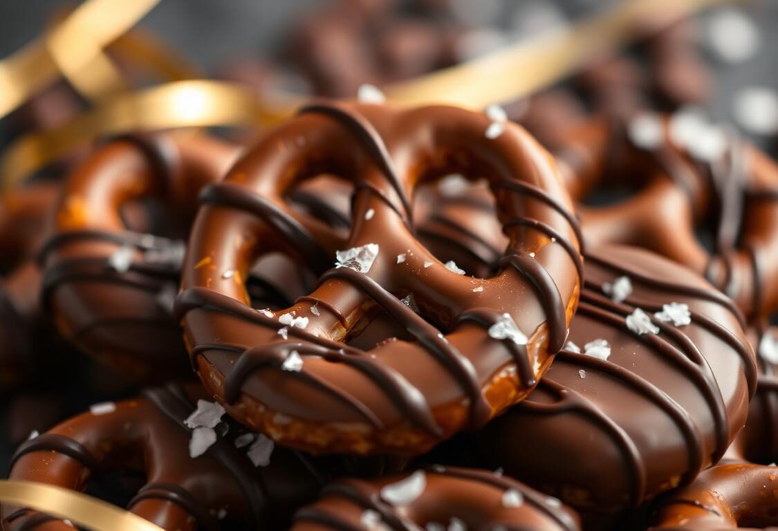 milk chocolate covered pretzels