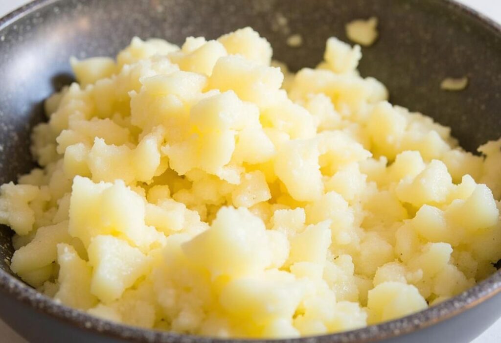 Mashing Red Potatoes